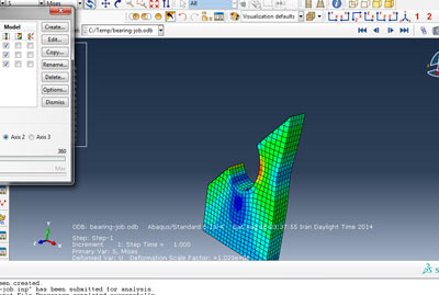 آموزش شبیه سازی فشار غیر یکنواخت روی یاتاقان در نرم افزار آباکوس abaqus